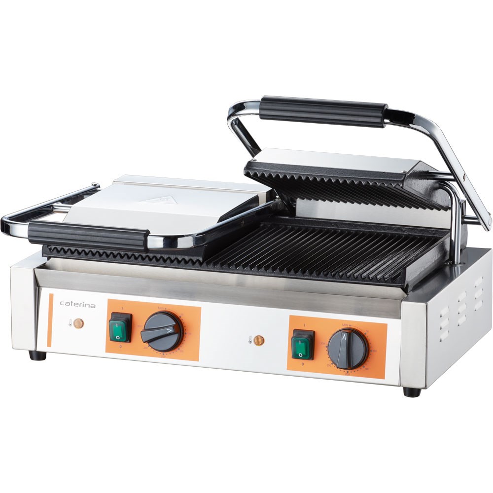 Doppel-Kontaktgrill CATERINA, 570x360x200 mm (BxTxH), 3,6 kW Doppel-Kontaktgrill CATERINA, 570x360x200 mm (BxTxH), 3,6 kW
