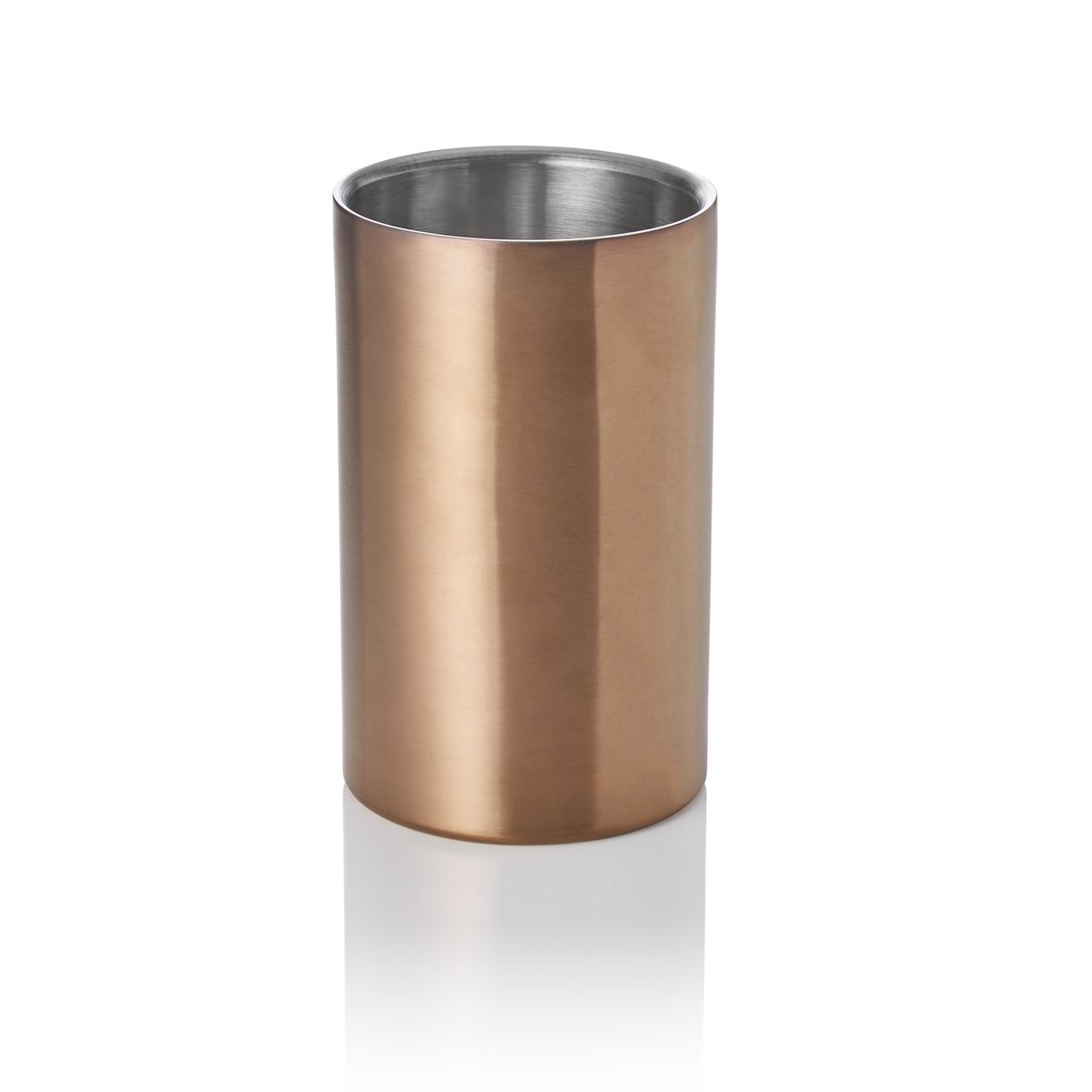 Flaschenkühler, Ø 12 cm, Höhe 19 cm, titanium gold, PVD Beschichtung