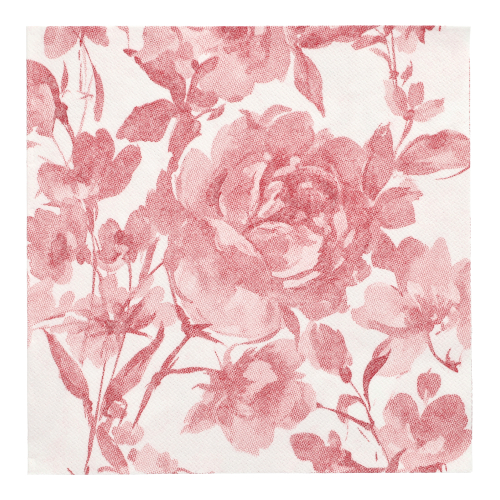 12000 Servietten "ROYAL Collection" 1/4-Falz 40 cm x 40 cm bordeaux "Rose"