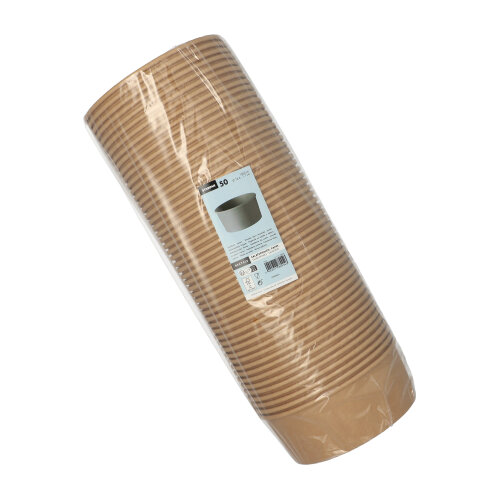 2400 Salatschalen, Pappe rund 1300 ml Ø 18,4 cm · 7 cm braun