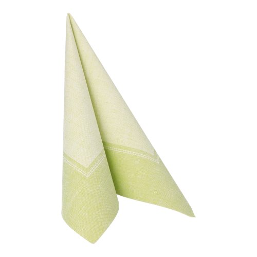 12000 Servietten "ROYAL Collection" 1/4-Falz 40 cm x 40 cm hellgrün "Linum"