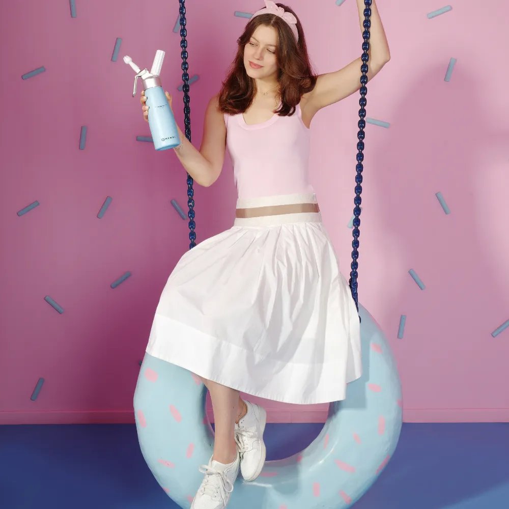 Sahnespender, 0,5L, Pastellblau Sahnespender, 0,5L, Pastellblau