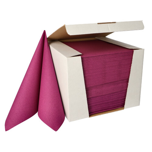 12000 Servietten "ROYAL Collection" 1/4-Falz 40 cm x 40 cm lila