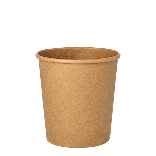 5500 Suppenbecher, Pappe rund 470 ml Ø 9,8 cm · 10 cm braun