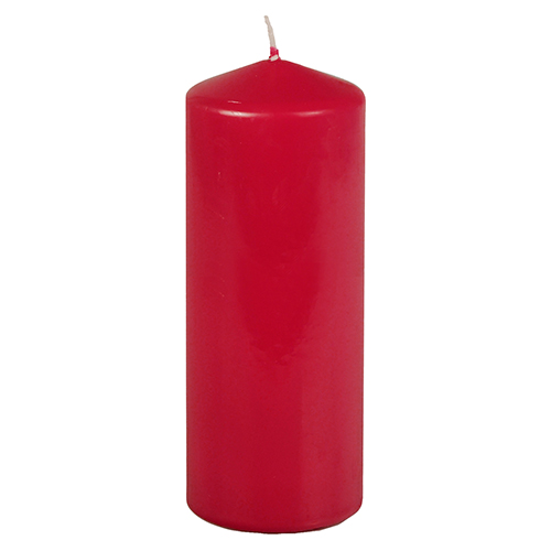 760 Stumpenkerze Ø 69 mm · 180 mm rubin