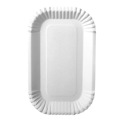 12600 Schalen, Pappe "pure" eckig 15 cm x 23 cm x 2 cm weiss