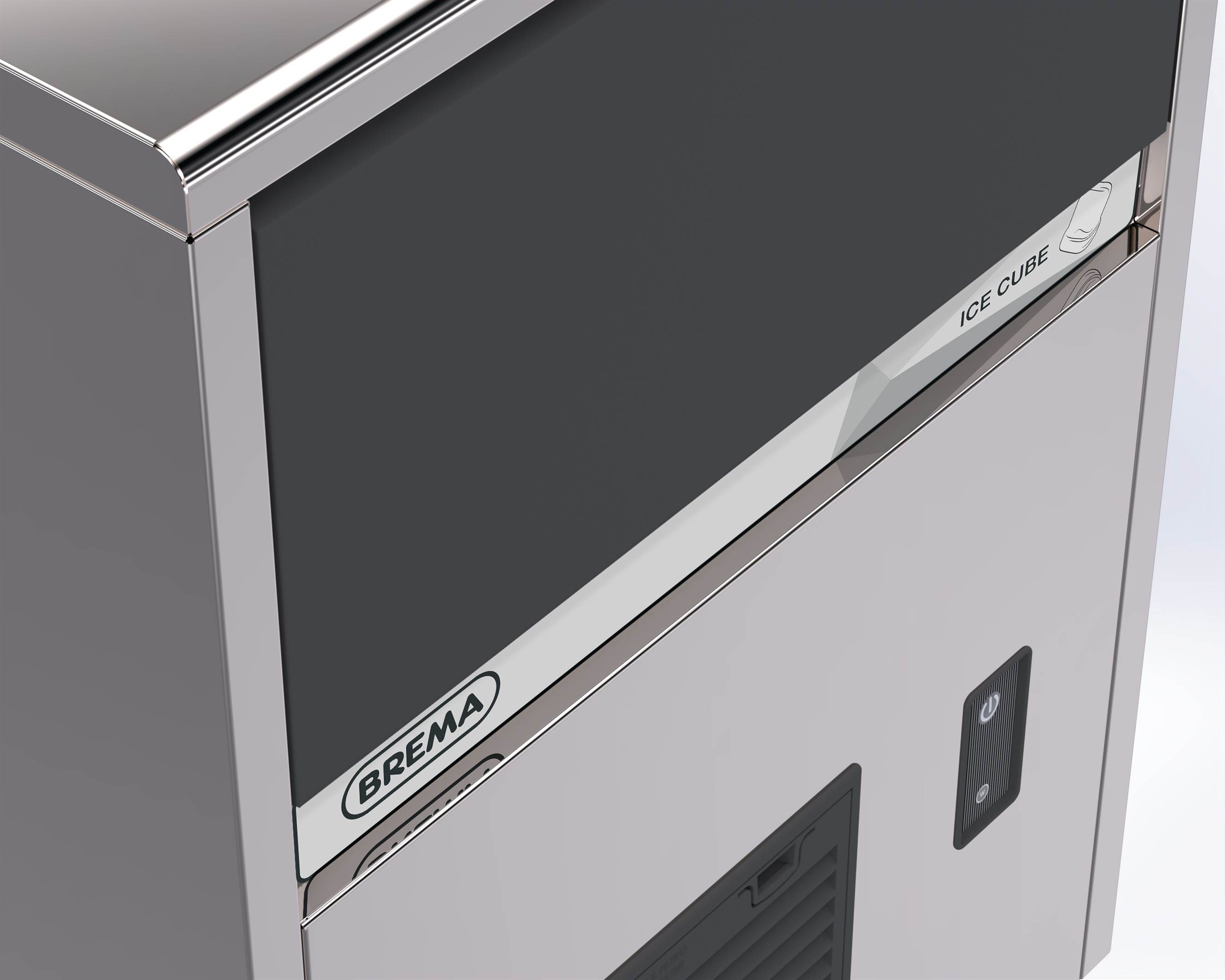 BREMA Eiswürfelbereiter wassergekühlt, 42kg/24h, Abmessung 500 x 580 x 800 mm (BxTxH)