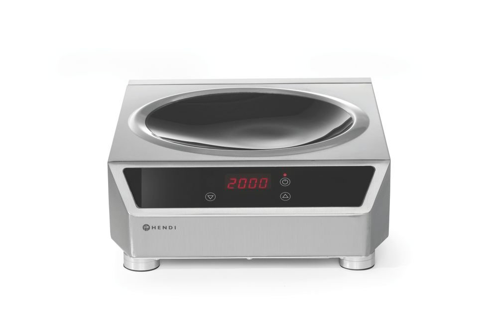 Induktionswok Modell 3500, HENDI, Profi Line, Induktionskocher, 230V/3500W, 340x450x(H)120mm
