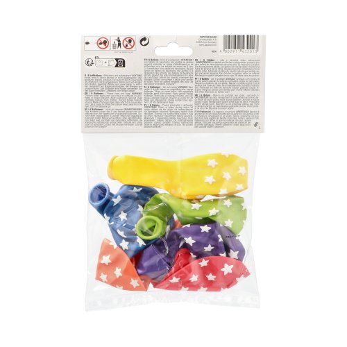 20160 Luftballons Ø 29 cm farbig sortiert "Stars"