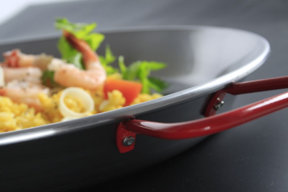 Paellapfanne, HENDI, Geeignet für Gasgrill 146804, ⌀800x(H)50mm