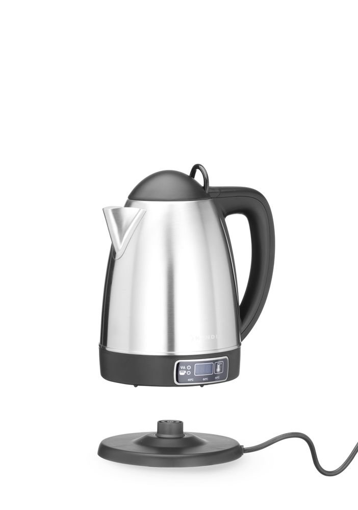Elektrischer Wasserkocher kabellos mit Temperaturregelung, HENDI, 1,8L, 230V/1800W, 230x165x(H)255mm Elektrischer Wasserkocher kabellos mit Temperaturregelung, HENDI, 1,8L, 230V/1800W, 230x165x(H)255mm