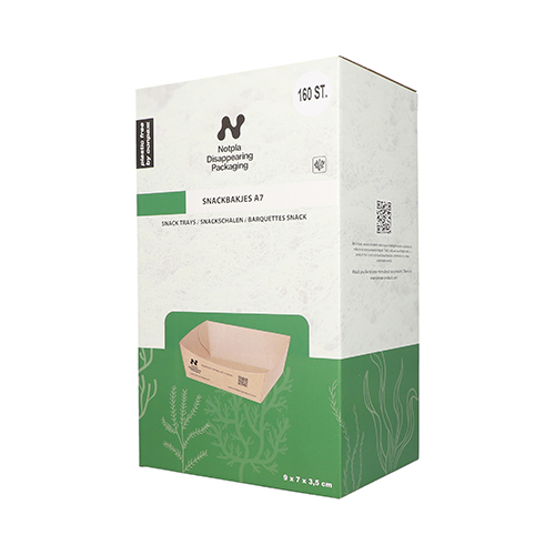11520 Snacktrays, Pappe "NOTPLA" 3,5 cm x 7 cm x 9 cm braun