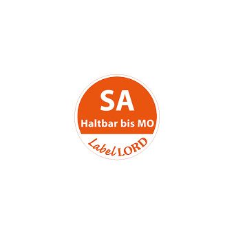 LabelLord Etiketten Ø 19 mm gelb "Aqualabel" SA haltbar bis Mo, abwaschbar