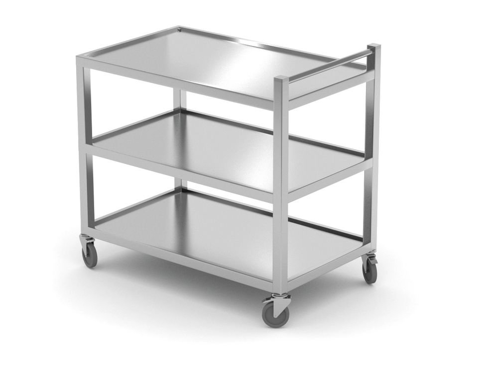 Servierwagen 3-fach – verschweißt, HENDI, 800x500x(H)950mm Servierwagen 3-fach – verschweißt, HENDI, 800x500x(H)950mm