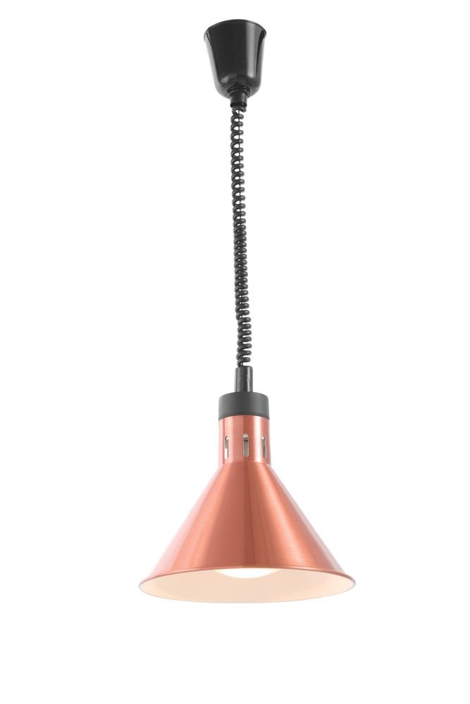 Höhenverstellbare Wärmelampe, konisch, HENDI, Schwarz, 230V/250W, ⌀275x(H)250mm