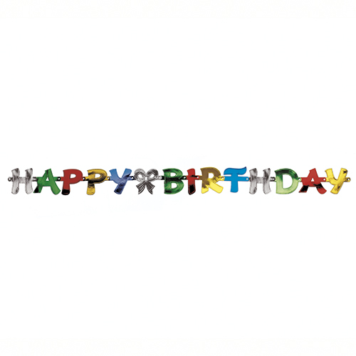 3840 Grußkette 1,4 m "Happy Birthday"