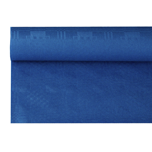 336 Papiertischtuch mit Damastprägung 6 m x 1,2 m dunkelblau