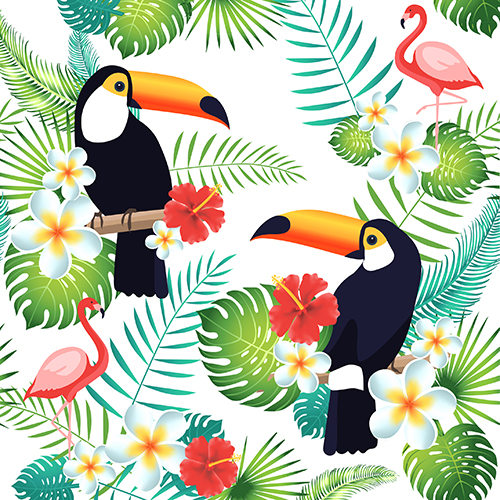 200 Servietten, 3-lagig 1/4-Falz 40 cm x 40 cm "Toucan" 15000 Servietten, 3-lagig 1/4-Falz 40 cm x 40 cm "Toucan"