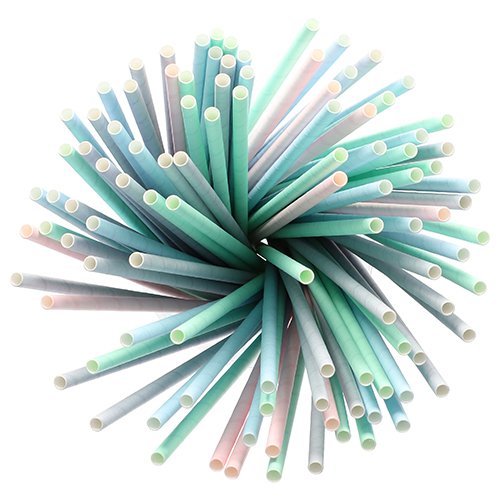 80000 Trinkhalme, Papier Ø 6 mm · 21 cm farbig sortiert