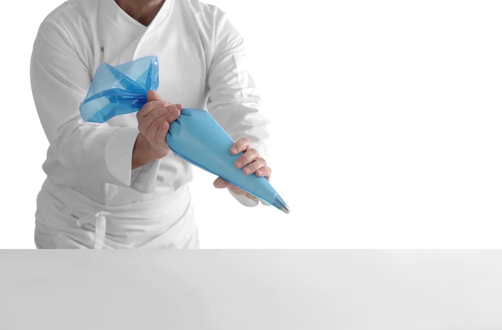 Rutschfeste Spritzbeutel, Blau, 100 Stk., 515x280mm Rutschfeste Spritzbeutel, Blau, 100 Stk., 515x280mm