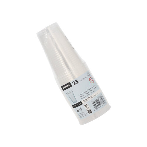 25200 Trinkbecher, PP 0,2 l Ø 7,03 cm · 9,9 cm transparent