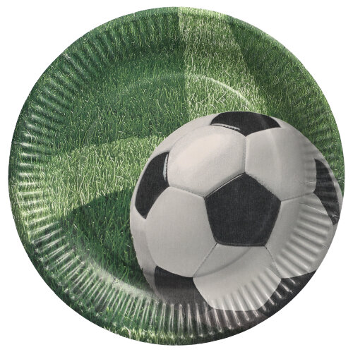 12000 Teller, Pappe rund Ø 23 cm "Football"