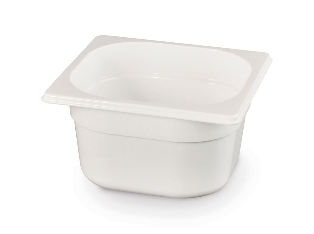 Gastronorm-Behälter 1/6, HENDI, GN 1/6, 2,4L, Weiß, 176x162x(H)150mm