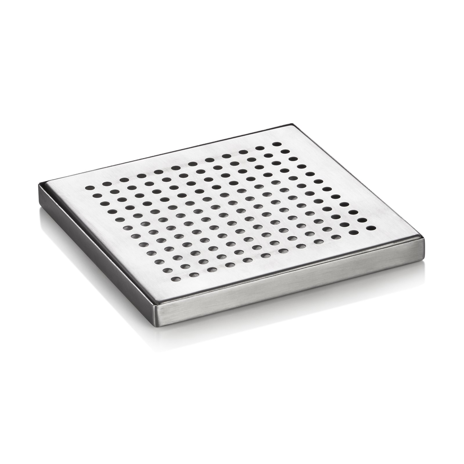 Abtropfblech, 15,3 x 15,3 x 1,5 cm, Chromnickelstahl
