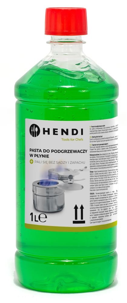 Chafing Dish Brennpaste - Flasche 1 L, HENDI, Transparent