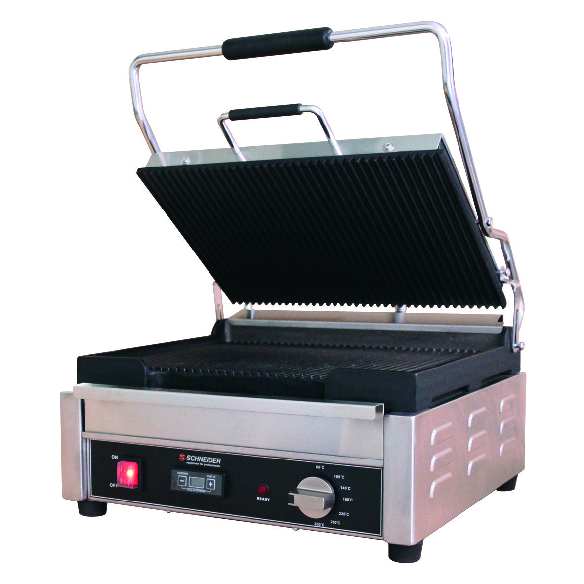 Kontaktgrilll groß, gewellt / gewellt Kontaktgrilll groß, gewellt / gewellt