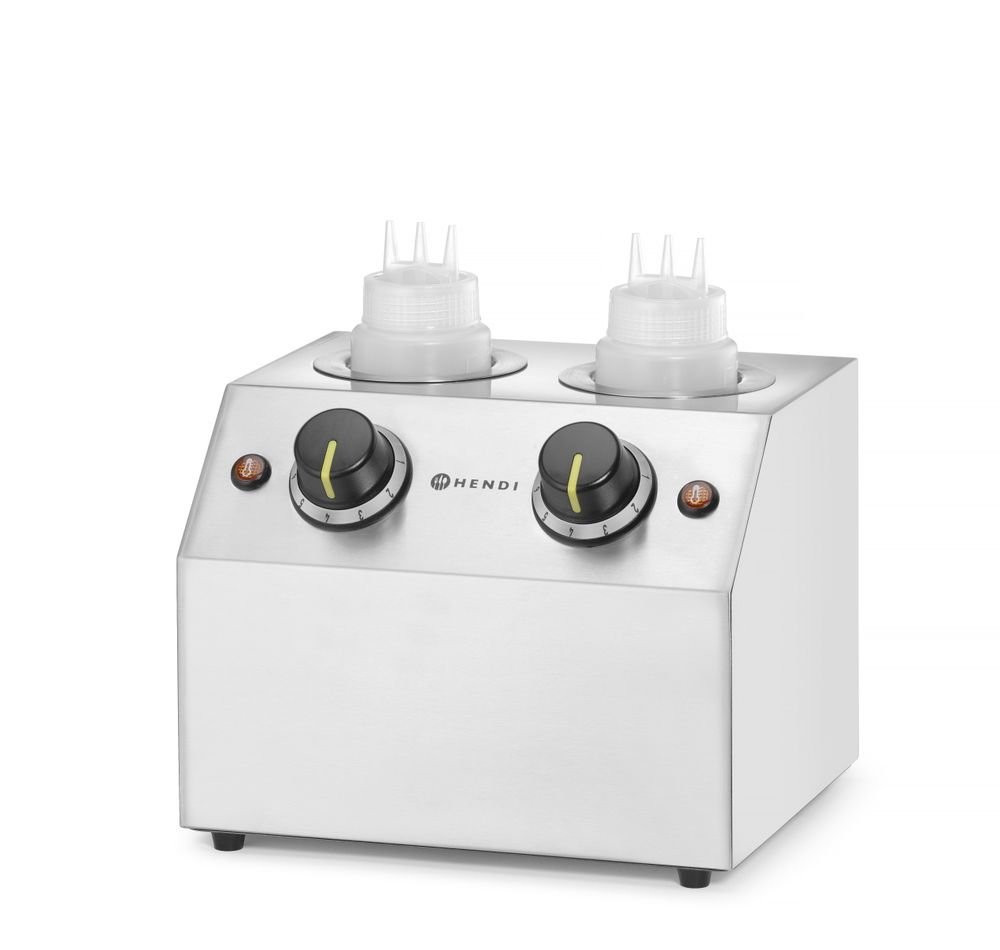 Saucenwärmer doppelt, HENDI, 1,3L, 220-240V/400W, 270x223x(H)282mm