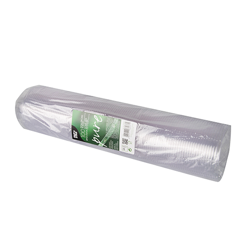 32000 Dom-Deckel, PLA "pure" rund Ø 9,5 cm · 4,5 cm glasklar mit Lochung