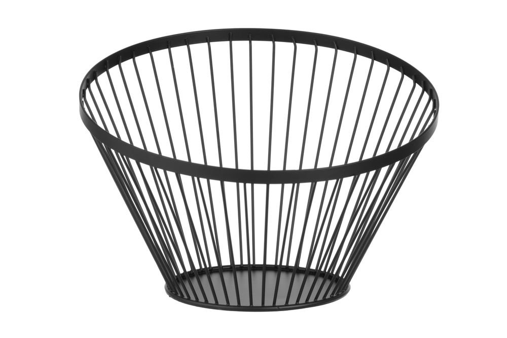 Obstkorb, abgerundet schwarz, HENDI, ⌀300x(H)205mm