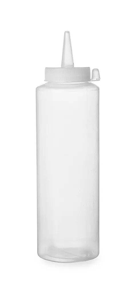 Spenderflaschen, 0,35L, Transparent, ⌀55x(H)205mm Spenderflaschen, 0,2L, Transparent, ⌀50x(H)185mm