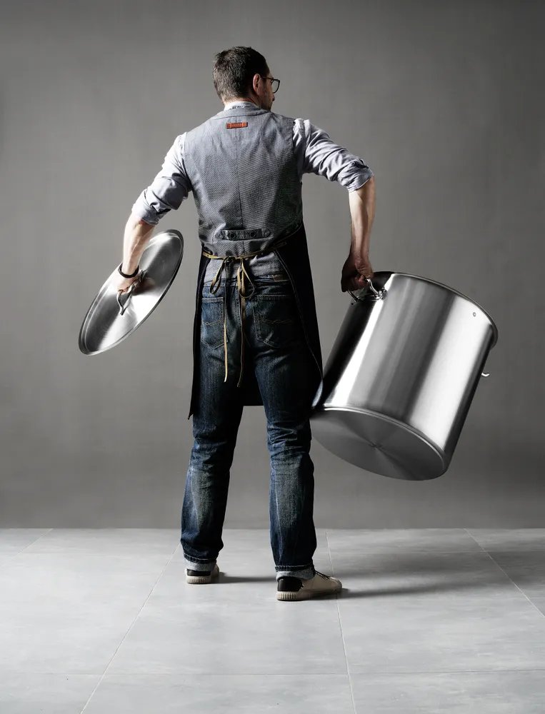 Hoher Schmortopf – mit Deckel, Budget Line, 98L, ⌀500x(H)500mm