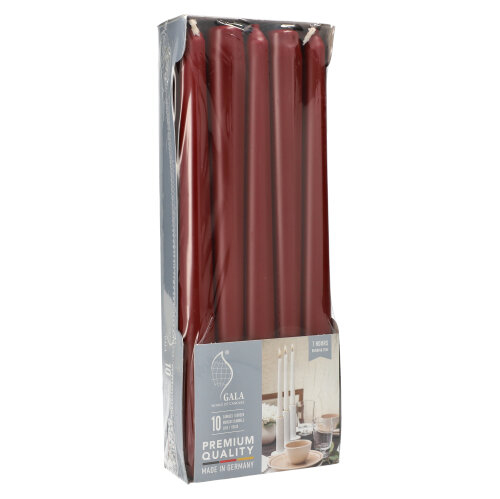 10 Leuchterkerzen Ø 2,3 cm · 25 cm kirsche 6000 Leuchterkerzen Ø 2,3 cm · 25 cm kirsche