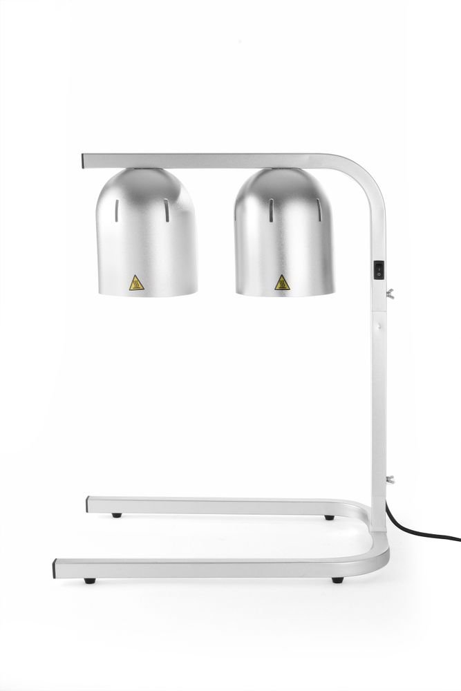 Wärmebrücke mit 2 Infrarotlampen, HENDI, Silber, 230V/250W, 453x360x(H)790mm