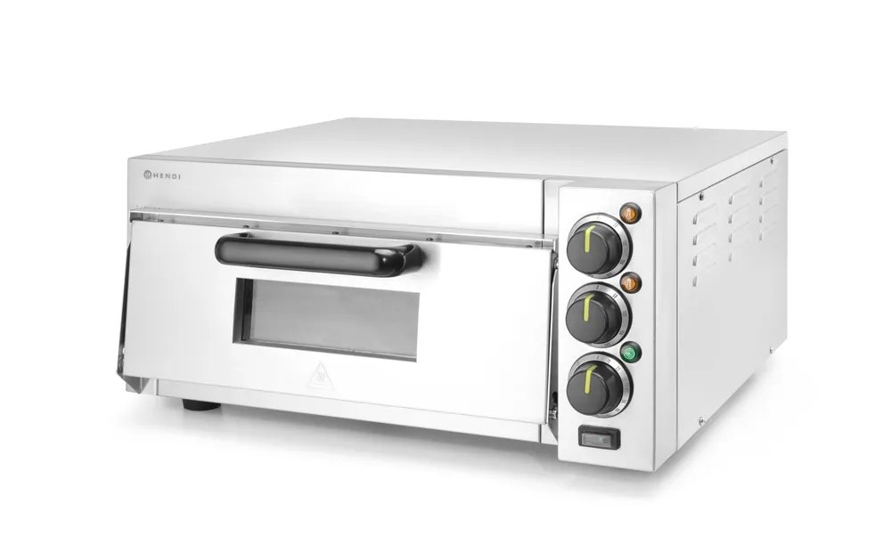 Pizzaofen kompakt, Silber, 230V/2000W, 580x560x(H)275mm
