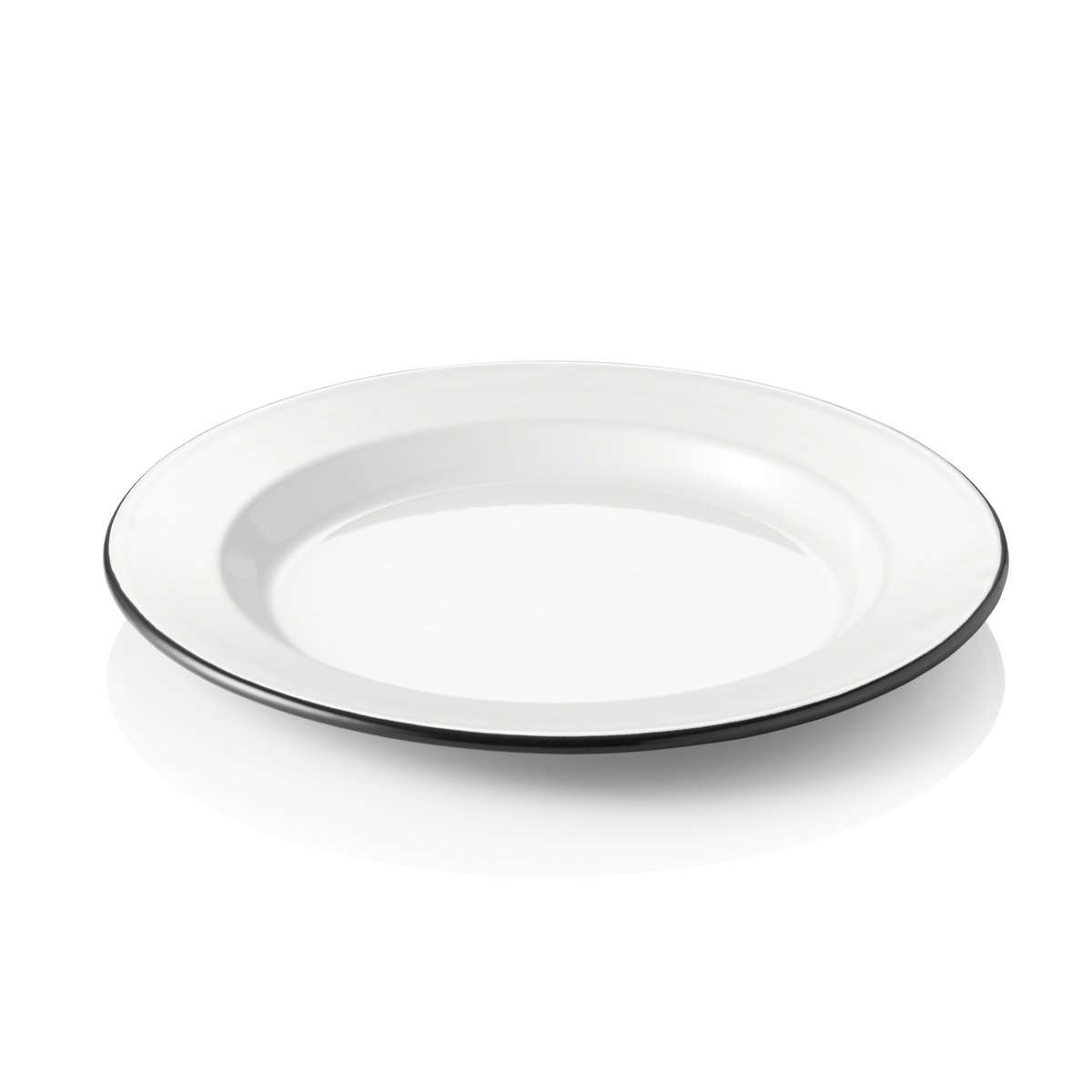 Teller GRACE, flach, Ø 24 cm, Emaille
