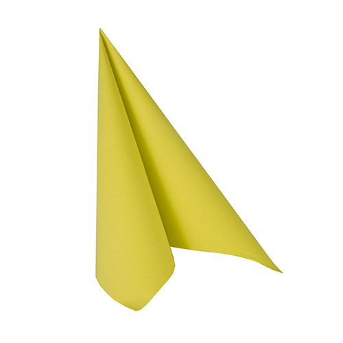 29400 Servietten "ROYAL Collection" 1/4-Falz 25 cm x 25 cm limonengrün
