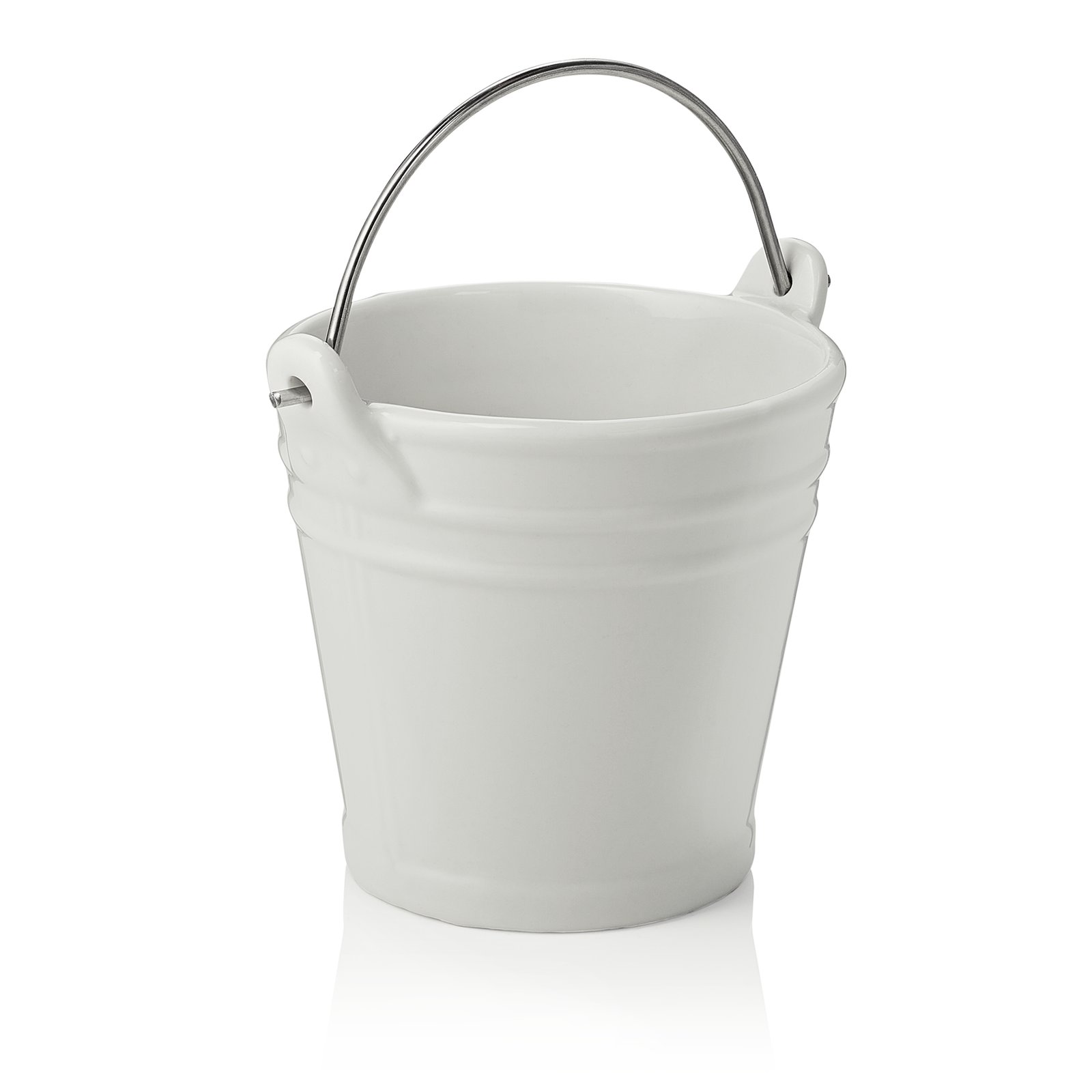 Tischrestebehälter, 450 ml, Ø 10,5 cm, Porzellan, Edelstahl Tischrestebehälter, 450 ml, Ø 10,5 cm, Porzellan, Edelstahl