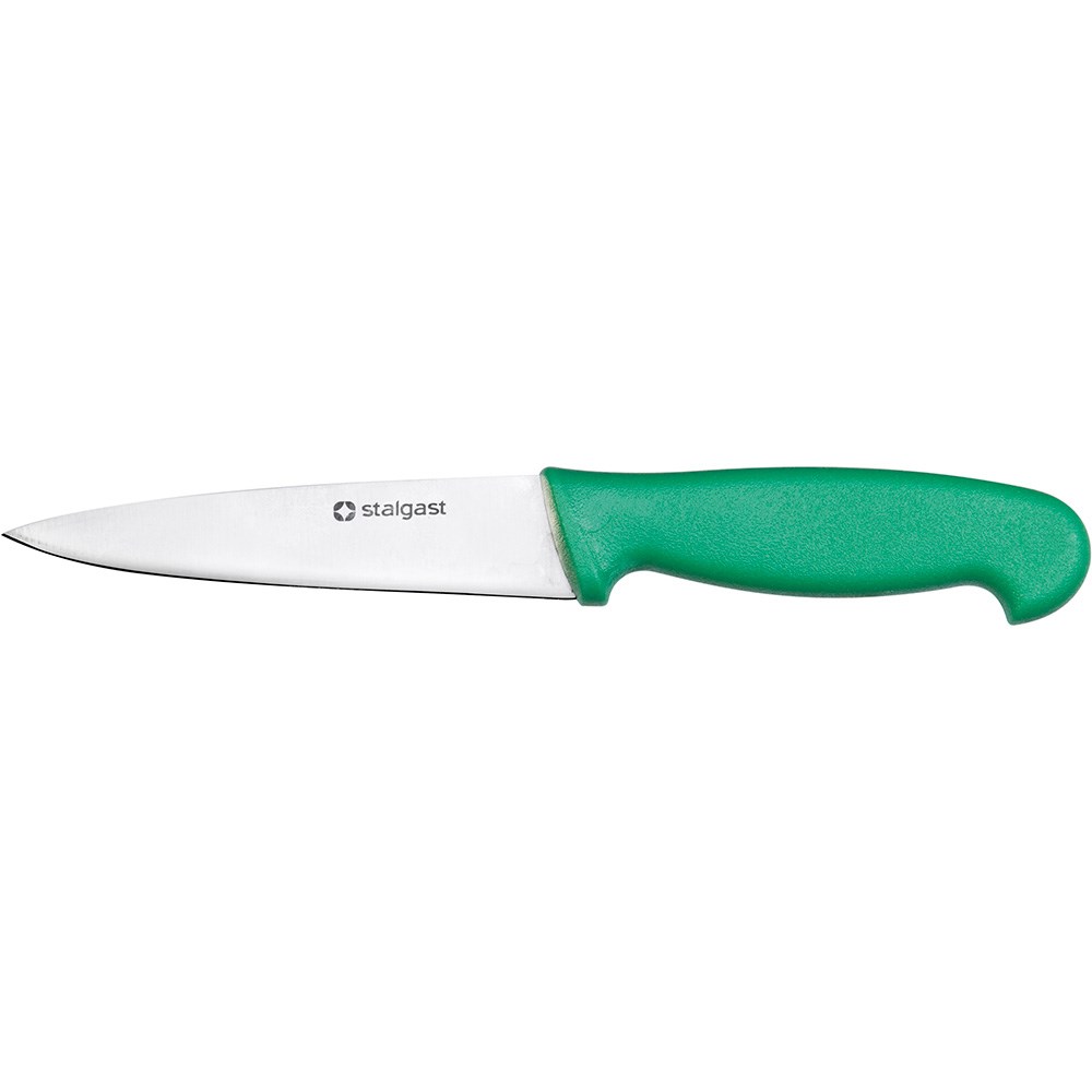Stalgast Gemüsemesser, HACCP, Griff grün, Edelstahlklinge 10,5 cm