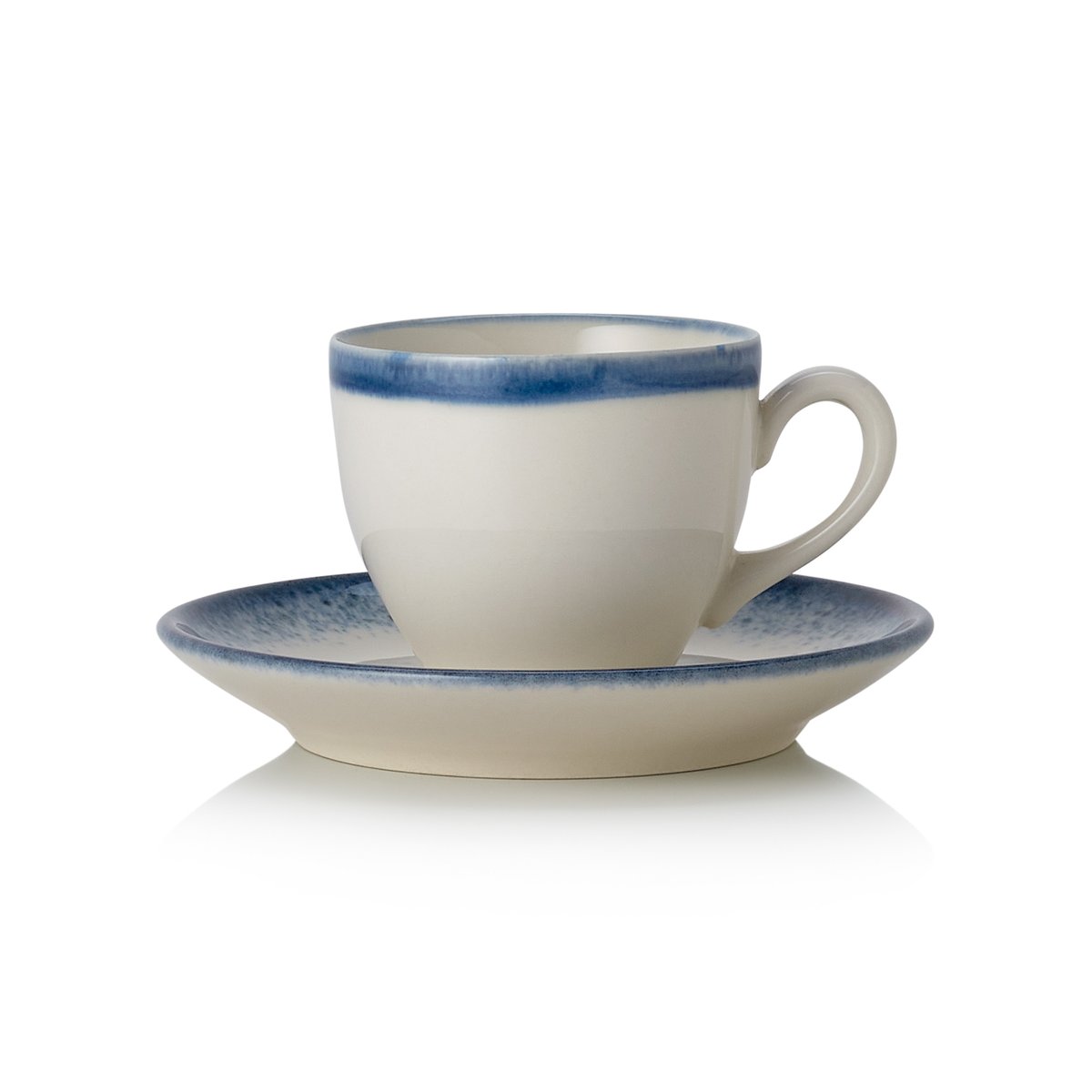 Espresso- und Untertasse 0,1 L, 6 Stk., (H) 7,5 cm