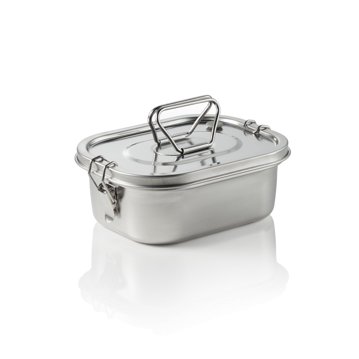 Lunchbox, 18 x 14,5 x 7,3 cm, Chromnickelstahl Lunchbox, 18 x 14,5 x 7,3 cm, Chromnickelstahl