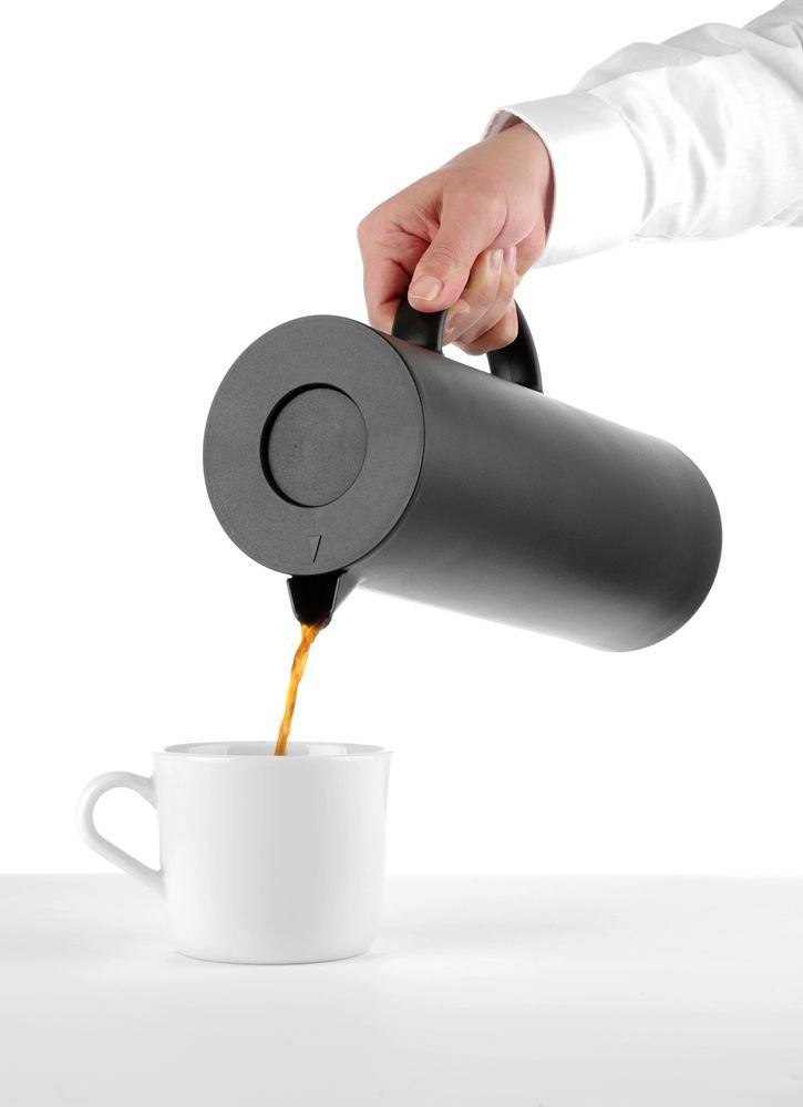 Isolierkanne, HENDI, 1L, Schwarz, ⌀110x(H)289mm