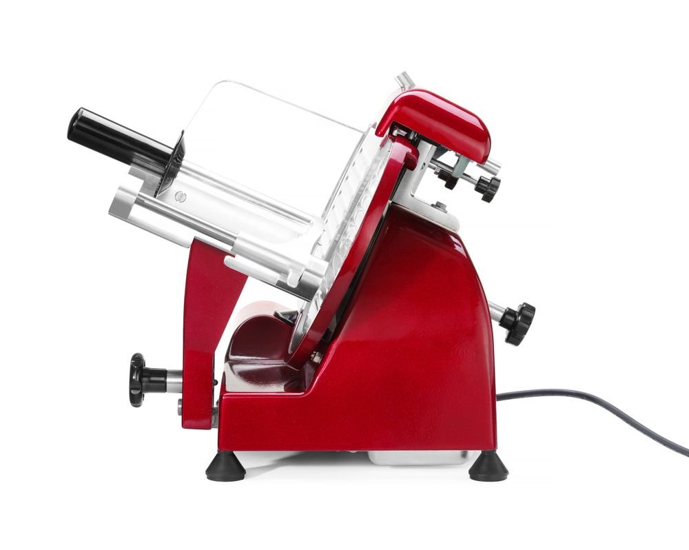 Aufschnittmaschine Profi Line 220 rote Sonderedition, HENDI, Profi Line, 230V/280W, 506x435x(H)347mm