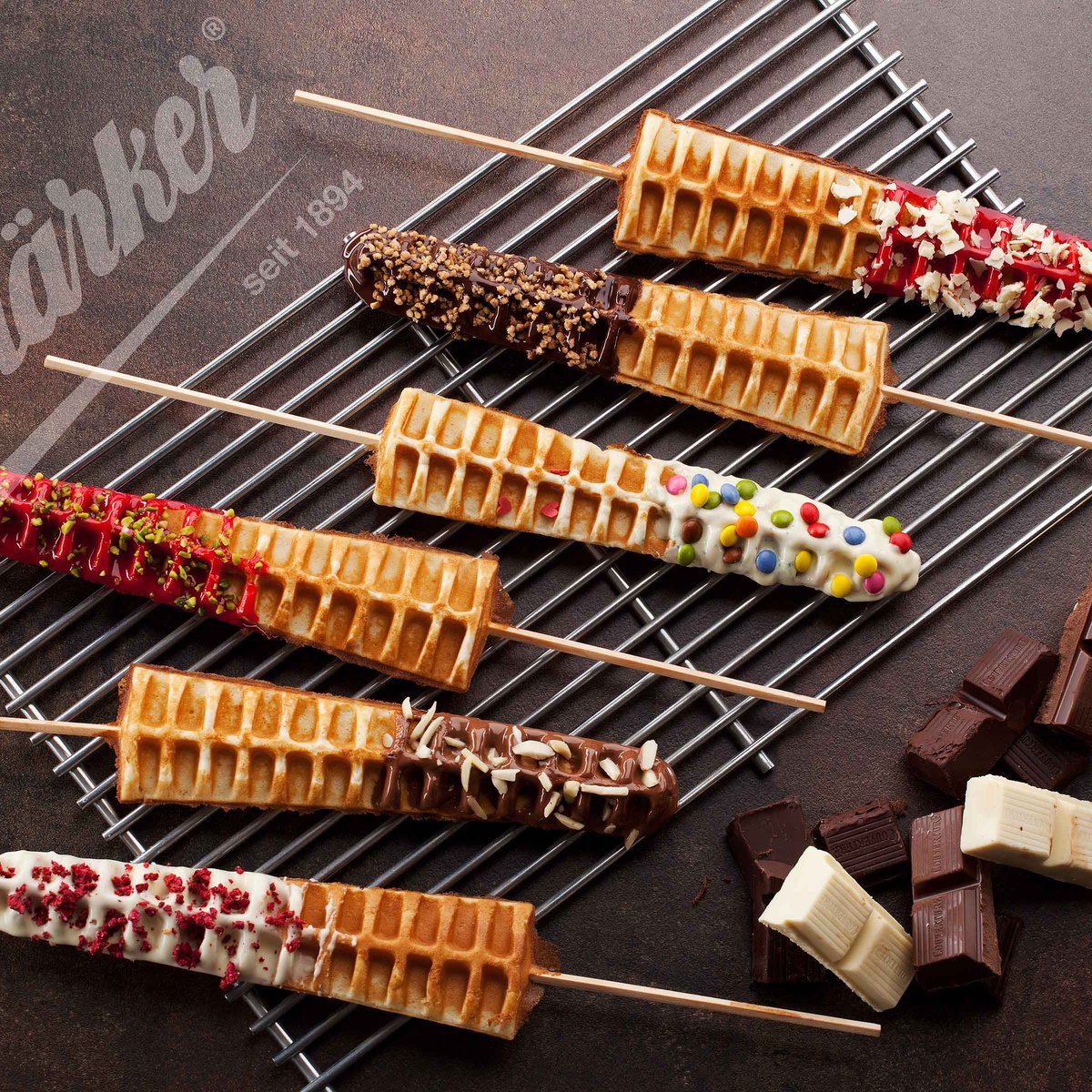 Lolly-Waffel Wechselplatten (Aluminium) für Thermocook® Lolly-Waffel Wechselplatten (Gusseisen) für Thermocook®