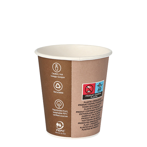24000 Trinkbecher, Pappe "To Go" 0,2 l Ø 8 cm · 9,1 cm