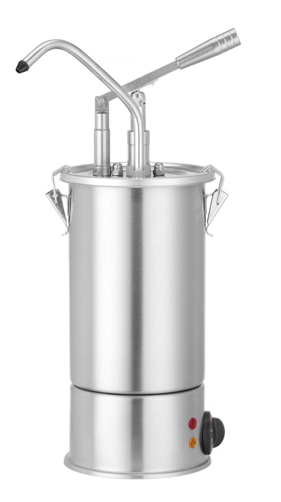 3-Liter-Edelstahl-Saucenwärmer mit Spender, HENDI, 3L, 230V/900W, 300x212x(H)502mm