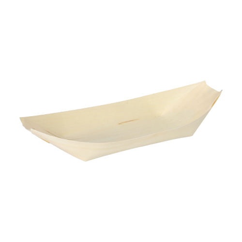 9000 Fingerfood - Schalen, Holz "pure" 25 cm x 10 cm "Schiffchen"